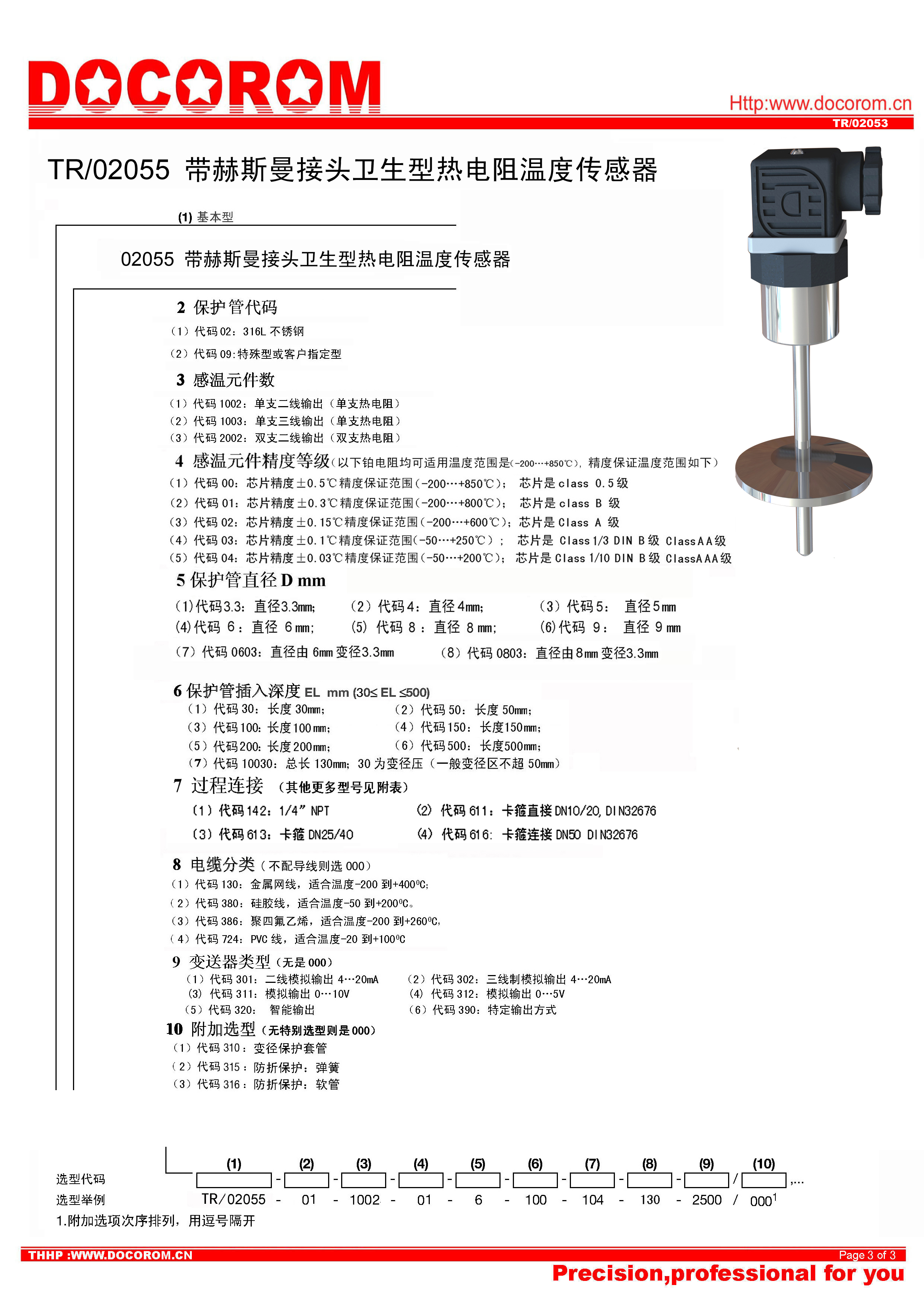 TR-02055帶赫斯曼接頭衛(wèi)生型熱電阻溫度傳感器-3.jpg